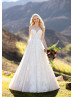 Strapless Sweetheart Neck Ivory Lace Tulle Wedding Dress